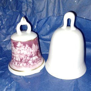 Vintage Kaiser and 1972 Christmas Angel Ceramic Bells